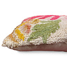 Colmore - Sierkussen Bloemen Roze Multicolor Getuft 50x30cm Colmore - Sierkussen Bloemen Roze Multicolor Getuft 50x30cm
