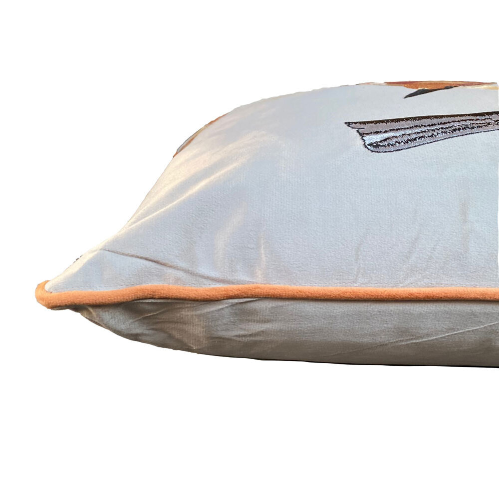 Colmore - Sierkussen Birds Multicolor op Grijs 50x50cm met bies Colmore - Sierkussen Birds Multicolor op Grijs 50x50cm met bies