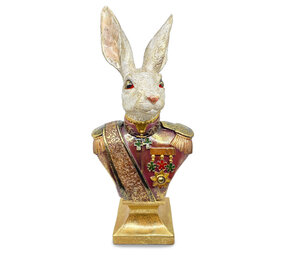 Melting Pot - Beeld Konijn Buste XL Multicolor Goud 23x50cm vintage-look Melting Pot - Beeld Konijn Buste XL Multicolor Goud 23x50cm vintage-look