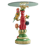 Werns - Bijzettafel Luipaard Rood Multicolor 40x51cm