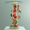 Werns - Bijzet Tafel Luipaard Rood Multicolor 40x51cm Werns - Bijzet Tafel Luipaard Rood Multicolor 40x51cm