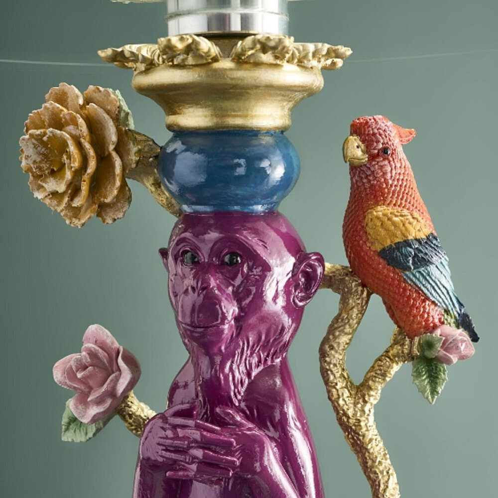 Werns - Bijzettafel Aap Paars Multicolor 40x51cm