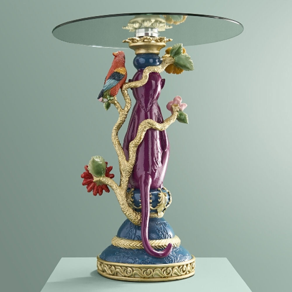 Werns - Bijzettafel Aap Paars Multicolor 40x51cm