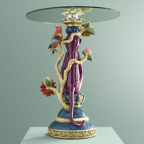 Werns - Bijzettafel Aap Paars Multicolor 40x51cm