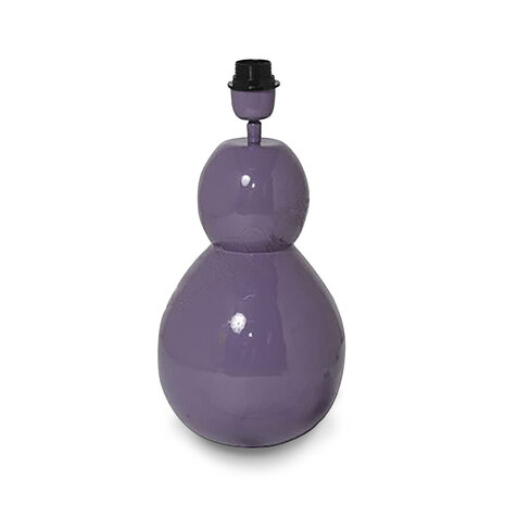 Colmore - Tafel Lamp Voet Bollen Lavendel Metaal 21x40cm Colmore - Tafel Lamp Voet Bollen Lavendel Metaal 21x40cm