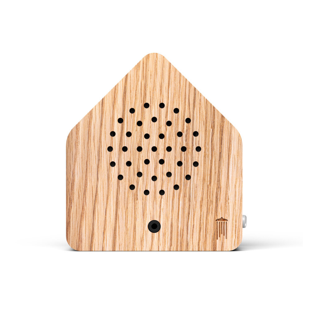 Zwitscherbox - Vogelhuisje Satellite Wind Chimes Eiken Hout Zwitscherbox - Vogelhuisje Satellite Wind Chimes Eiken Hout