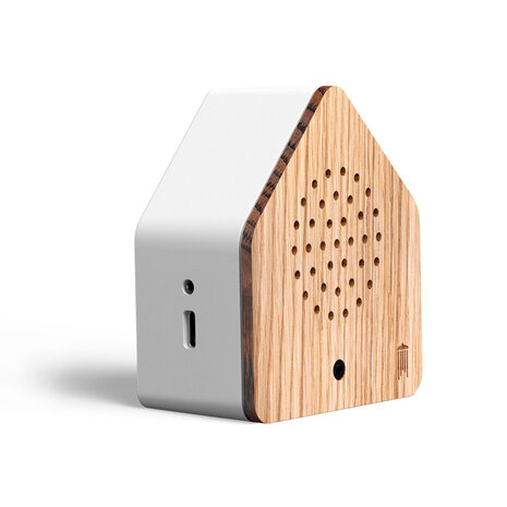 Zwitscherbox - Vogelhuisje Satellite Wind Chimes Eiken Hout Zwitscherbox - Vogelhuisje Satellite Wind Chimes Eiken Hout