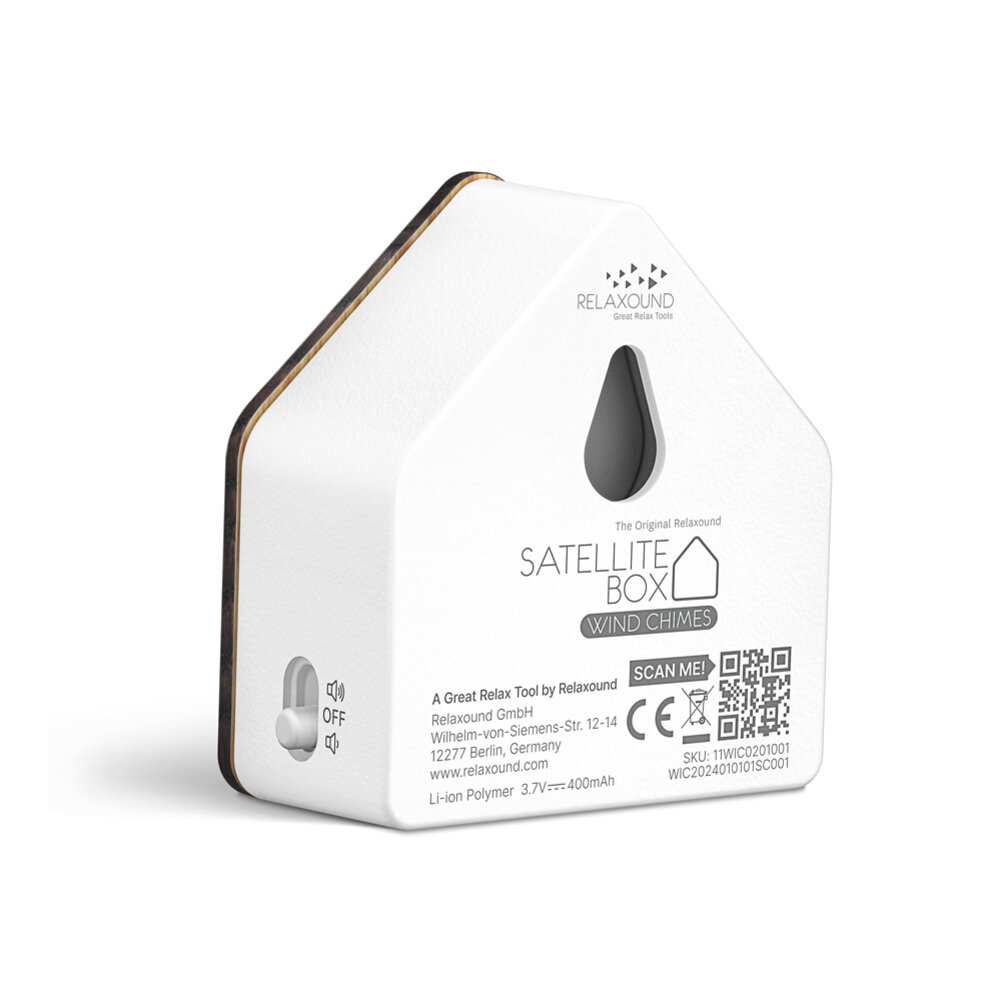 Zwitscherbox - Vogelhuisje Satellite Wind Chimes Eiken Hout Zwitscherbox - Vogelhuisje Satellite Wind Chimes Eiken Hout