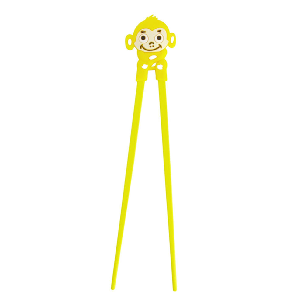 Tokyo Design Studio - Kinder Eetstokjes met Aapje Geel 22cm