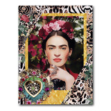 Melting Pot - Schilderij Frida Multicolor op Canvas 60x90cm Melting Pot - Schilderij Frida Multicolor op Canvas 60x90cm
