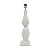 Colmore - Tafel Lamp Voet Gebroken Wit Mango Hout 19x70cm Colmore - Tafel Lamp Voet Gebroken Wit Mango Hout 19x70cm