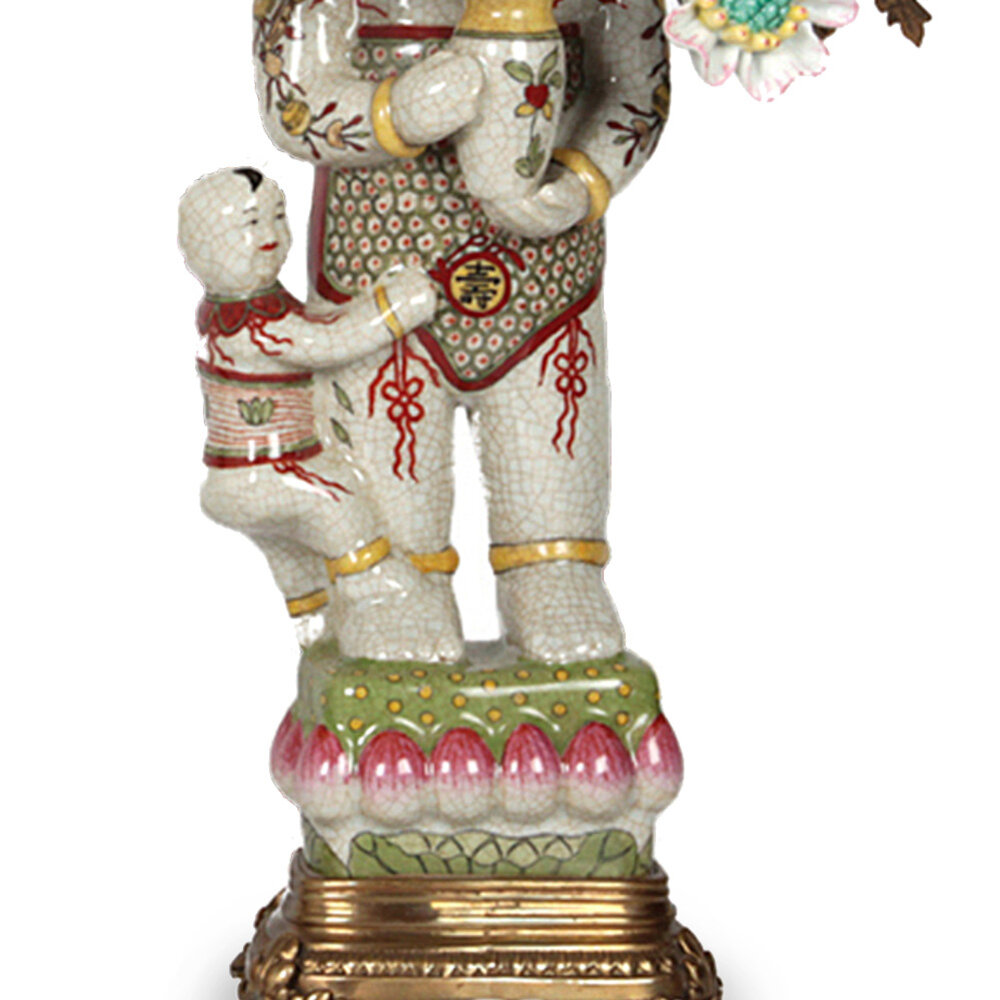 Melting Pot Exclusive - Kandelaar Chinees Beeld Multicolor Porselein 27x34cm rechts Melting Pot Exclusive - Kandelaar Chinees Beeld Multicolor Porselein 27x34cm rechts