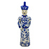 Beeld Chinese Keizer Zoon Staand Blauw Wit 12x45cm Beeld Chinese Keizer Zoon Staand Blauw Wit 12x45cm