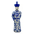 Beeld Chinese Keizer Vader Staand Blauw Wit 12x45cm Beeld Chinese Keizer Vader Staand Blauw Wit 12x45cm