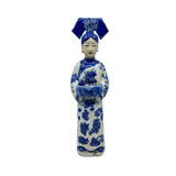 Melting Pot - Beeld Chinese Keizerin met Theeservies Porselein 8x33cm Melting Pot - Beeld Chinese Keizerin met Theeservies Porselein 8x33cm
