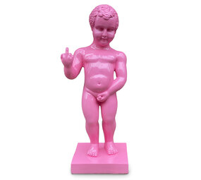 Melting Pot - Beeld Manneken Pis F*ck You Roze XL 25x60cm