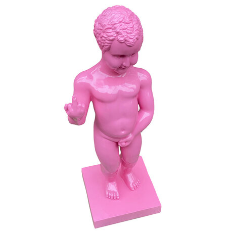 Melting Pot - Beeld Manneken Pis Fuck You Roze XL 25x60cm