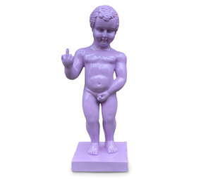 Melting Pot - Beeld Manneken Pis Fuck You Lila XL 25x60cm Melting Pot - Beeld Manneken Pis Fuck You Lila XL 25x60cm