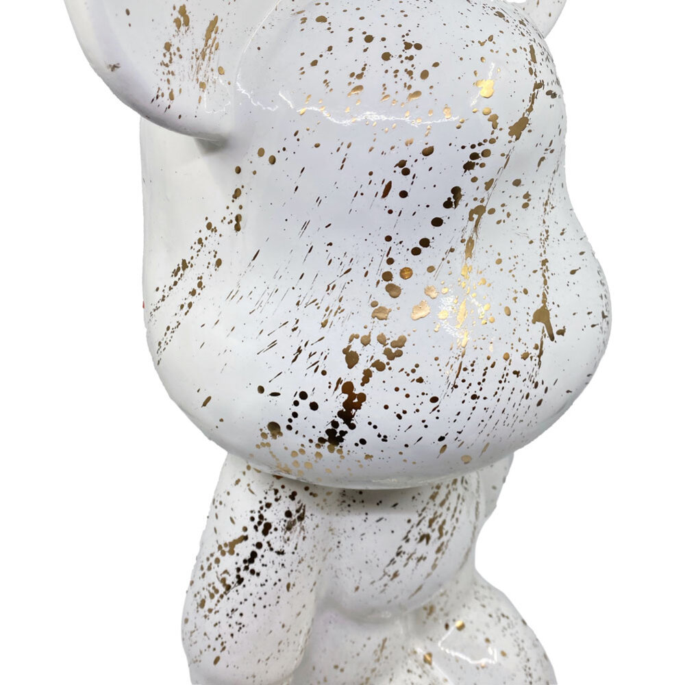 Melting Pot - Beeld Design Beer Wit Splash Goud 26x47cm Melting Pot - Beeld Design Beer Wit Splash Goud 26x47cm