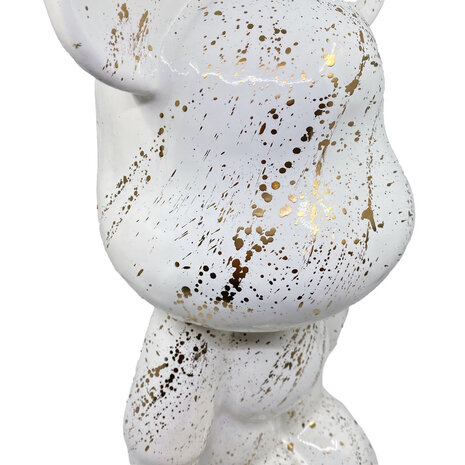 Melting Pot - Beeld Design Beer Wit Splash Goud 26x47cm Melting Pot - Beeld Design Beer Wit Splash Goud 26x47cm