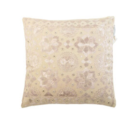 Melting Pot - Sierkussen Onyx Beige Katoen 40x40cm geborduurd Melting Pot - Sierkussen Onyx Beige Katoen 40x40cm geborduurd