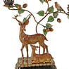 Werns - Kandelaar Hertjes en Vogels Multicolor Goud van Polyresin en Metaal 37x46x12cm met 3 Armen Werns - Kandelaar Hertjes en Vogels Multicolor Goud van Polyresin en Metaal 37x46x12cm met 3 Armen