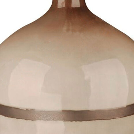 Colmore - Tafel Lamp Voet Bol Ivoor Bruin Keramiek 34x47cm