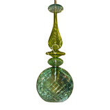 Colmore - Plafondlamp Bol Groen Multicolor Glas 20x60cm Colmore - Plafondlamp Bol Groen Multicolor Glas 20x60cm