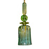 Plafondlamp Klok Blauw Multicolor Glas 18x60cm Plafondlamp Klok Blauw Multicolor Glas 18x60cm