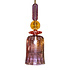 Plafondlamp Klok Paars Multicolor Glas 18x60cm Plafondlamp Klok Paars Multicolor Glas 18x60cm