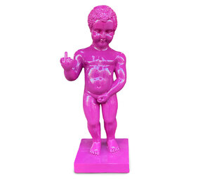 Melting Pot - Beeld Manneken Pis F*ck You Fuchsia XL 25x60cm Melting Pot - Beeld Manneken Pis F*ck You Fuchsia XL 25x60cm