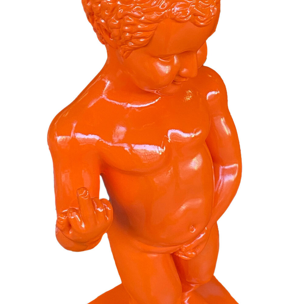Melting Pot - Beeld Manneken Pis F*ck You Oranje XL 25x60cm Melting Pot - Beeld Manneken Pis F*ck You Oranje XL 25x60cm