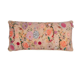 Imbarro - Sierkussen Jany Bloemen Multicolor Katoen 40x80cm Imbarro - Sierkussen Jany Bloemen Multicolor Katoen 40x80cm