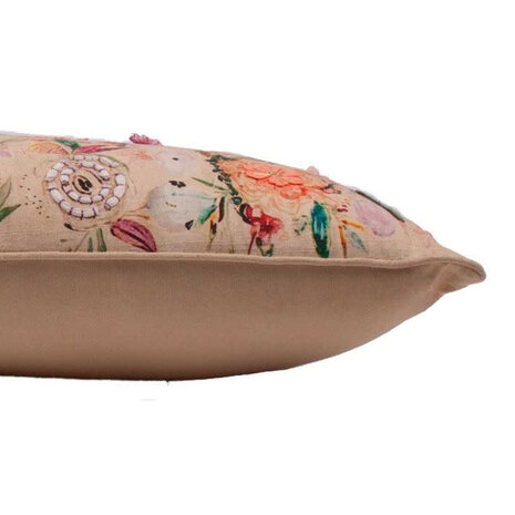 Imbarro - Sierkussen Jany Bloemen Multicolor Katoen 40x80cm Imbarro - Sierkussen Jany Bloemen Multicolor Katoen 40x80cm