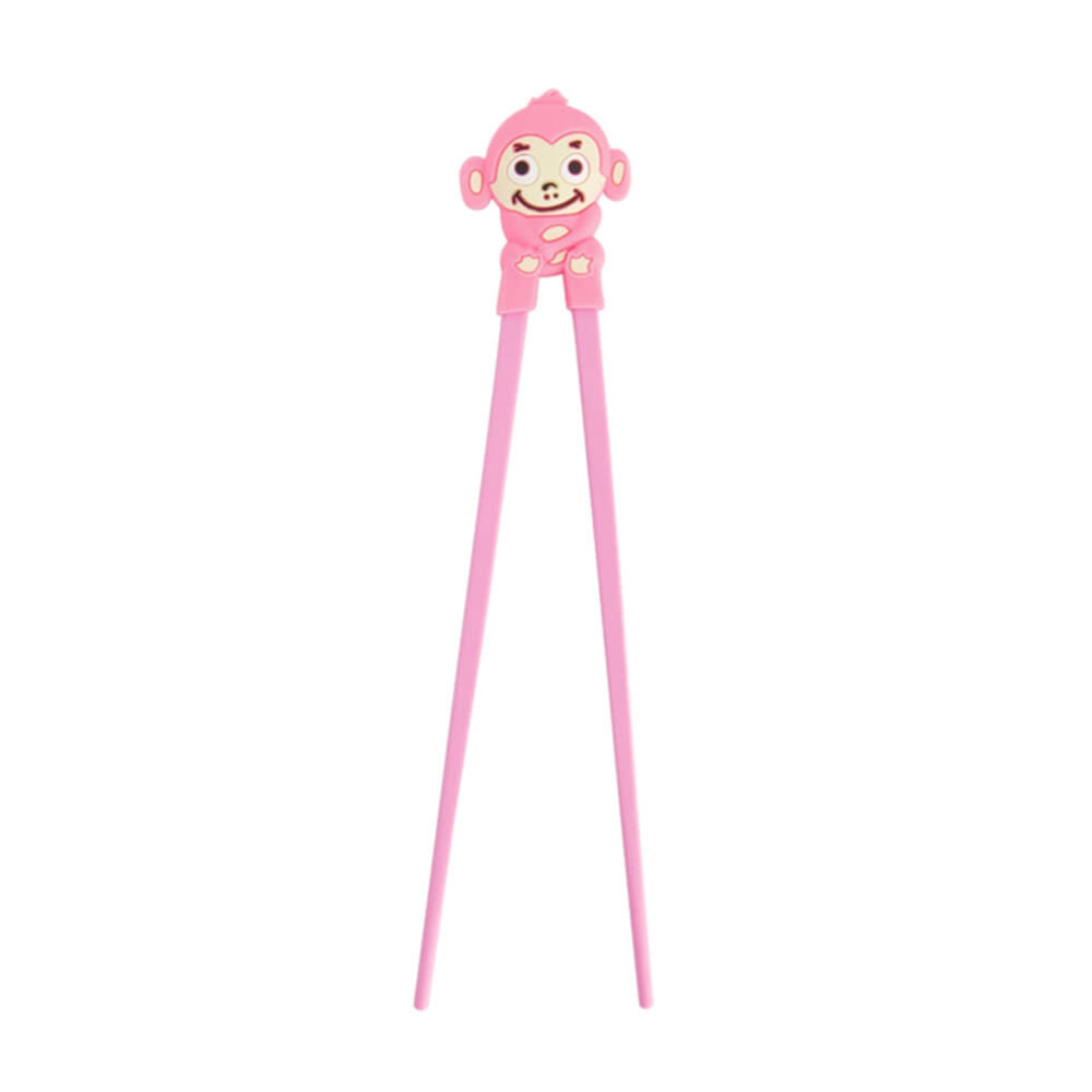 Tokyo Design Studio - Kinder Eetstokjes met Aapje Roze 22cm