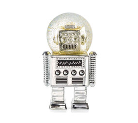 Donkey - Robot Sneeuwbol Zilver, 13.5x5.2cm, Donkey - Robot Sneeuwbol Zilver, 13.5x5.2cm,