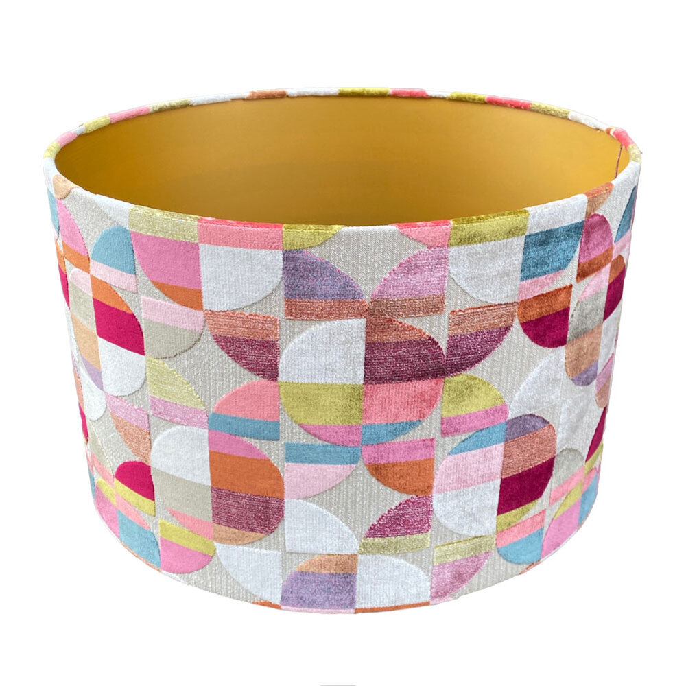 Colmore - Lampenkap Patch Multicolor Velours 45x30cm Colmore - Lampenkap Patch Multicolor Velours 45x30cm
