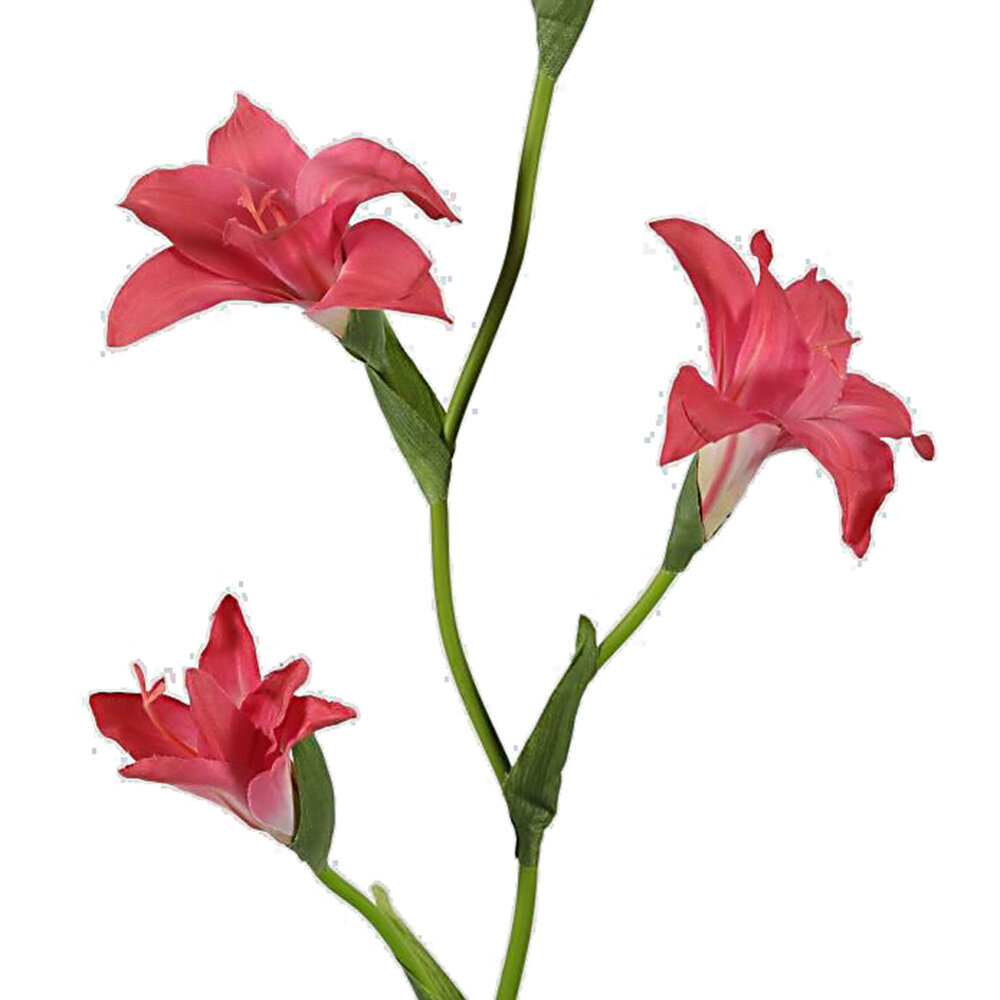 Melting Pot - Kunstbloem Gladiool Fuchsia 5 Bloemen op Tak 92cm Melting Pot - Kunstbloem Gladiool Fuchsia 5 Bloemen op Tak 92cm