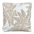 Sierkussen Bladeren Beige Creme 50x50cm geborduurd Sierkussen Bladeren Beige Creme 50x50cm geborduurd