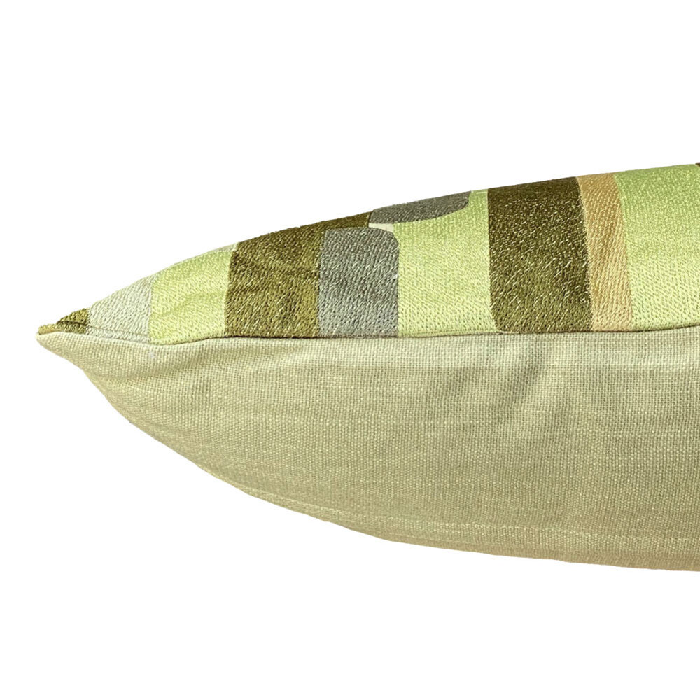 Colmore - Sierkussen Strepen Groen Katoen 60x35cm Colmore - Sierkussen Strepen Groen Katoen 60x35cm