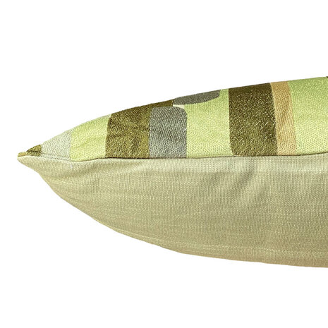 Colmore - Sierkussen Strepen Groen Katoen 60x35cm Colmore - Sierkussen Strepen Groen Katoen 60x35cm