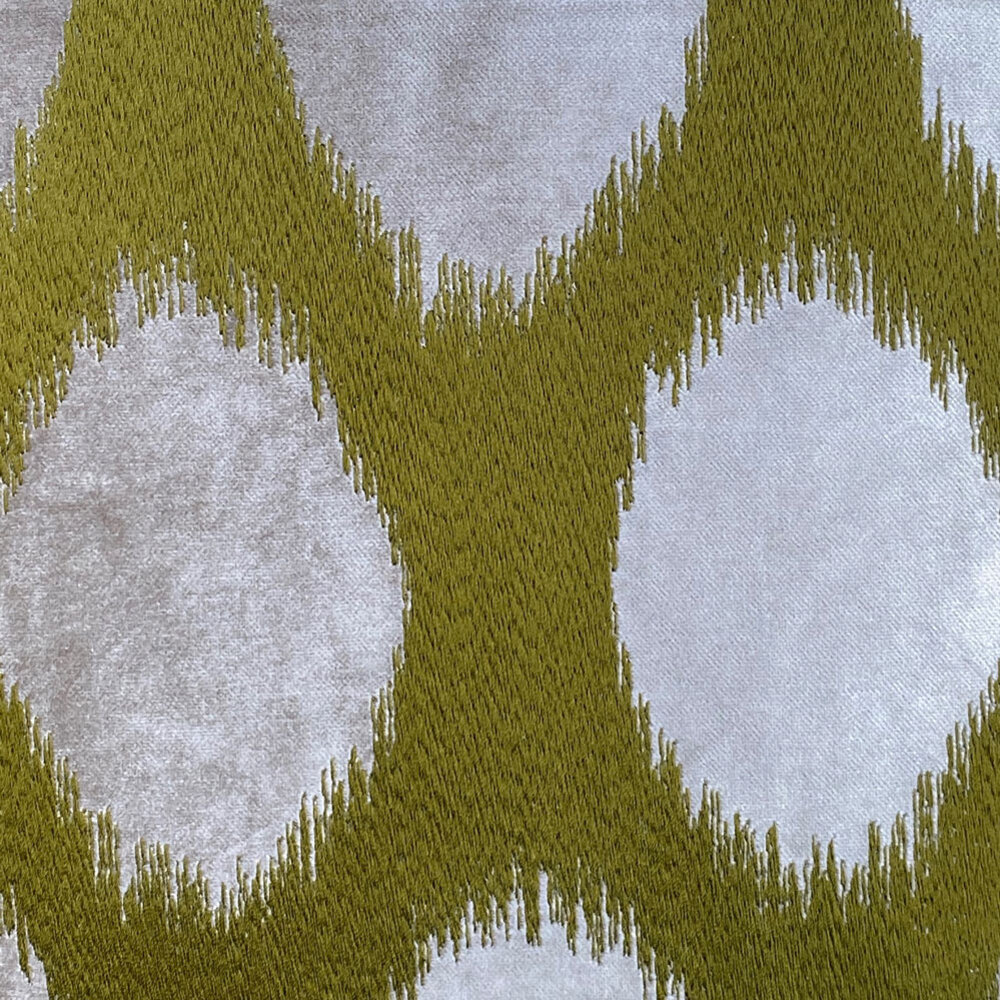 Colmore - Sierkussen Cirkels Groen Grijs Velours 50x50cm franjes Colmore - Sierkussen Cirkels Groen Grijs Velours 50x50cm franjes