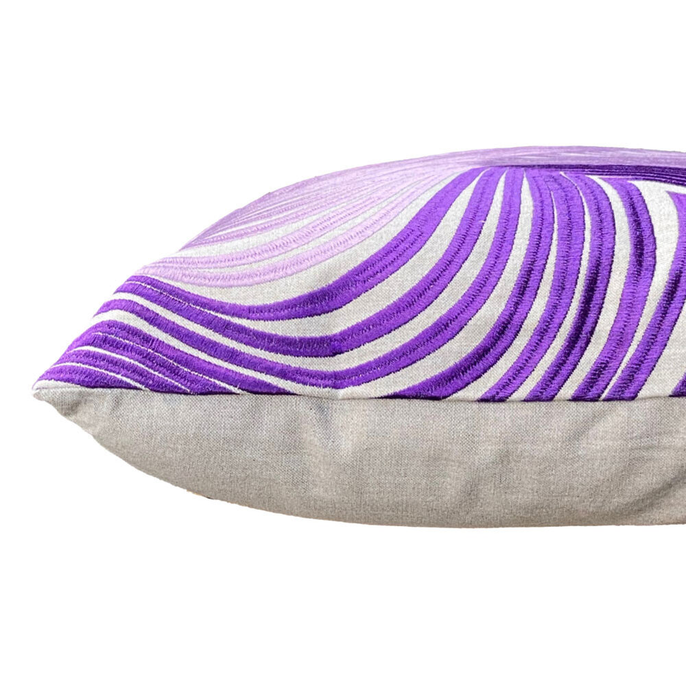Colmore - Sierkussen Swirls Paars Groen Katoen 50x50cm Colmore - Sierkussen Swirls Paars Groen Katoen 50x50cm