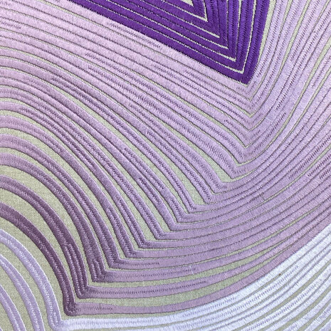 Colmore - Sierkussen Swirls Paars Groen Katoen 50x50cm Colmore - Sierkussen Swirls Paars Groen Katoen 50x50cm