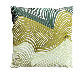 Colmore - Sierkussen Swirls Groen Multi Katoen 50x50cm Colmore - Sierkussen Swirls Groen Multi Katoen 50x50cm