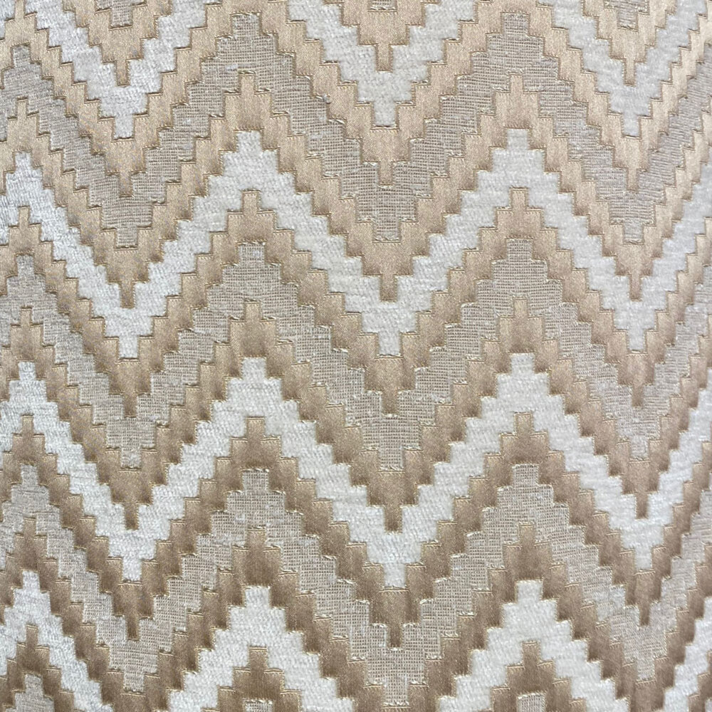 Colmore - Lampenkap Zigzag Brons Beige Creme 38x33cm