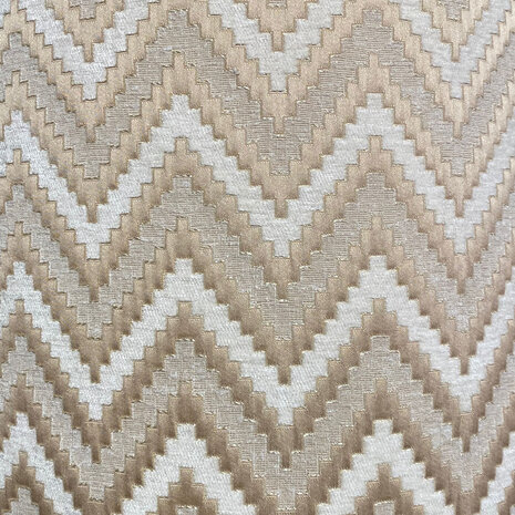 Colmore - Lampenkap Zigzag Brons Beige Creme 38x33cm