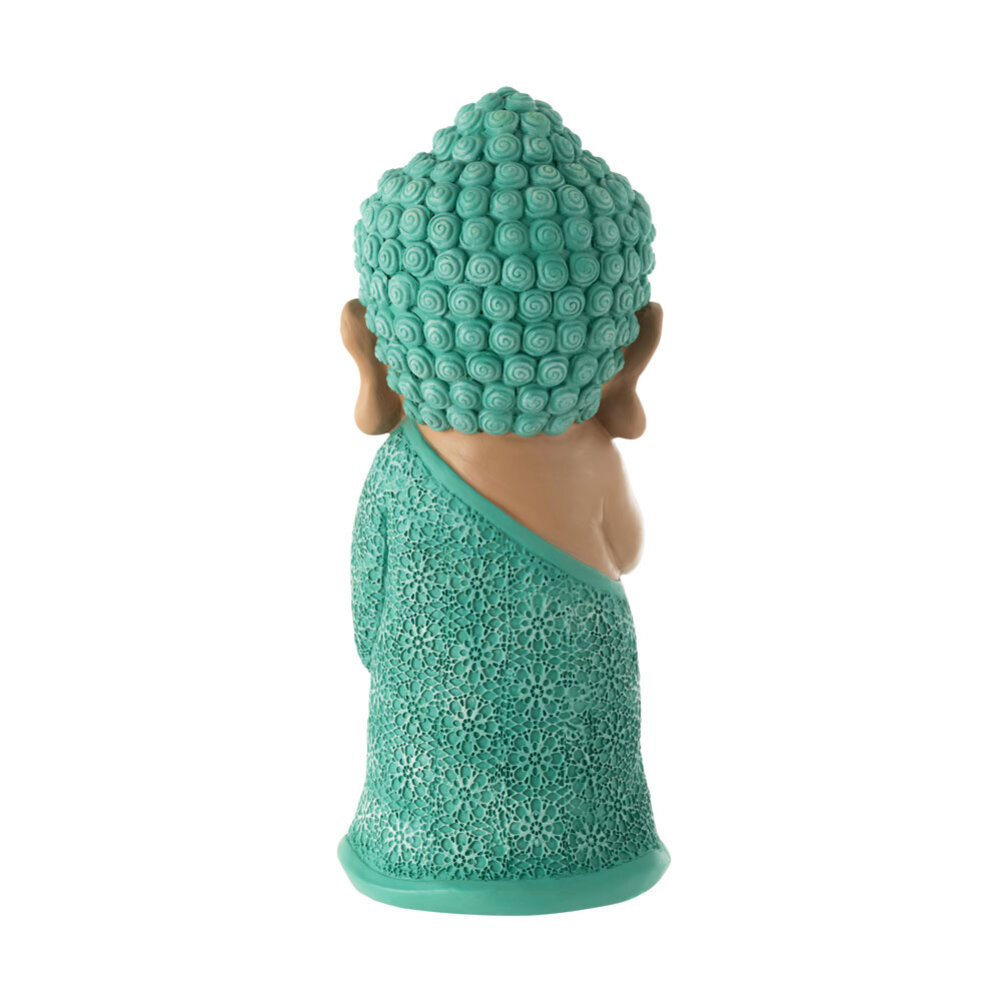 Melting Pot - Beeldje Boeddha Biddend Azuur Kunststof 13x32cm Melting Pot - Beeldje Boeddha Biddend Azuur Kunststof 13x32cm