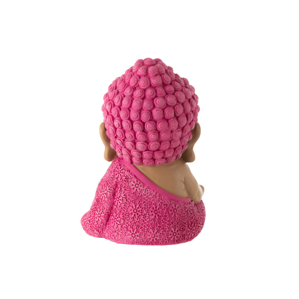 Melting Pot - Beeldje Boeddha Zen Roze Kunststof 20x20cm Melting Pot - Beeldje Boeddha Zen Roze Kunststof 20x20cm