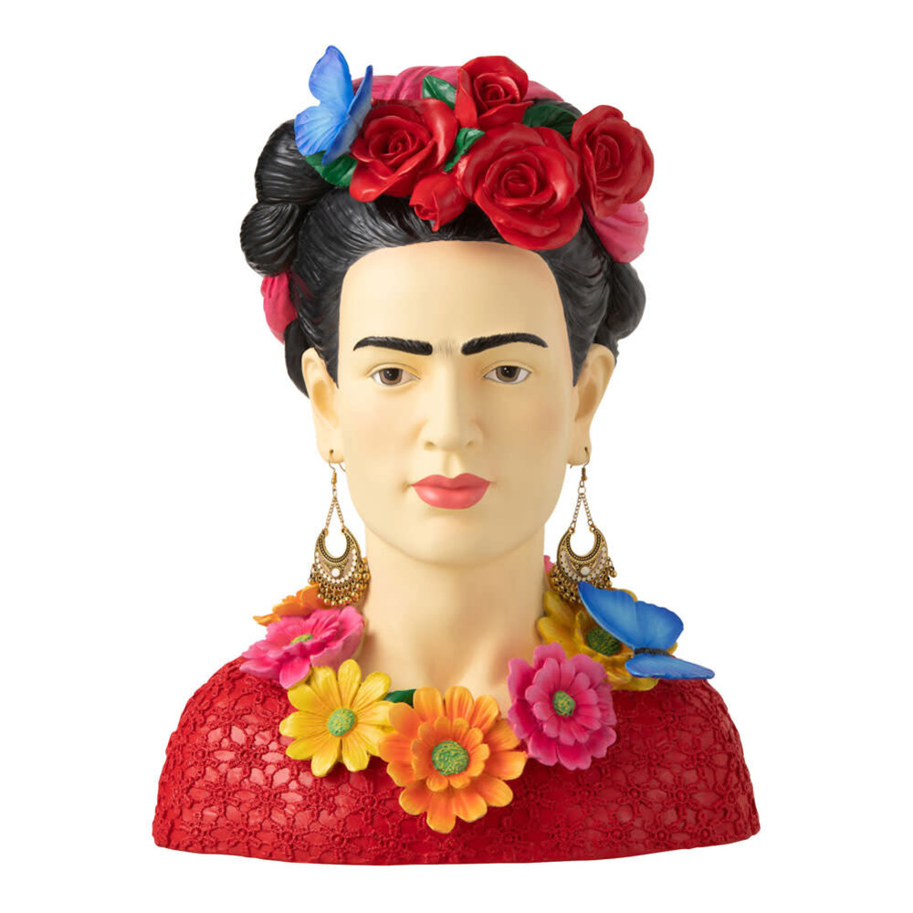 Melting Pot - Beeld Frida Kahlo Buste Multicolor 31x40cm Melting Pot - Beeld Frida Kahlo Buste Multicolor 31x40cm